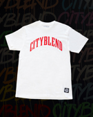 CITYBLEND WHITE RED TSHIRT